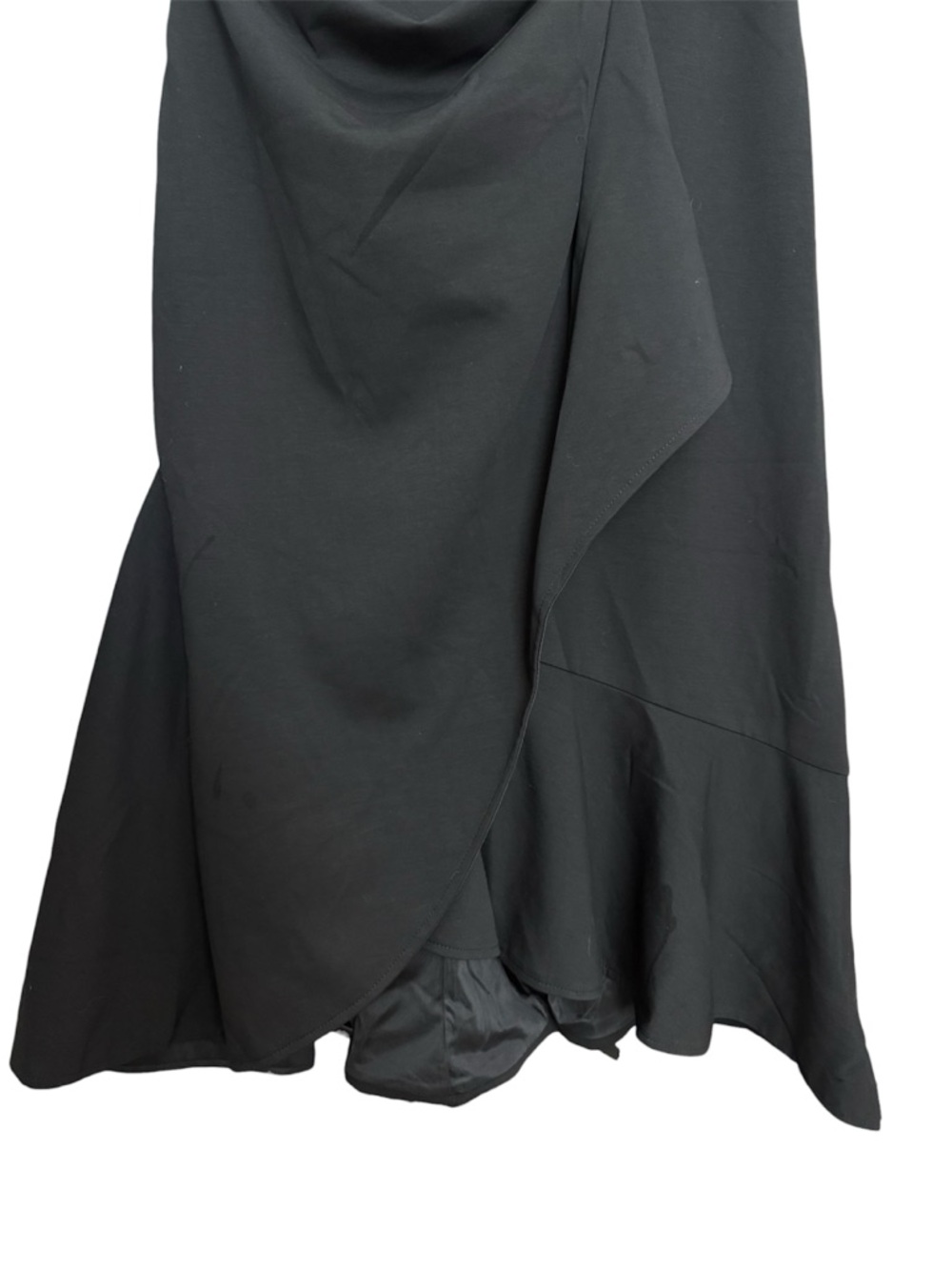 Fehaute Black Midi Dress Sleeveless Midi Ruffle Bow New Size 14 - Picture 5 of 13